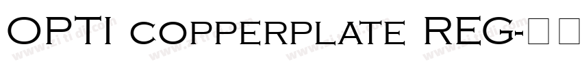 OPTI copperplate REG字体转换